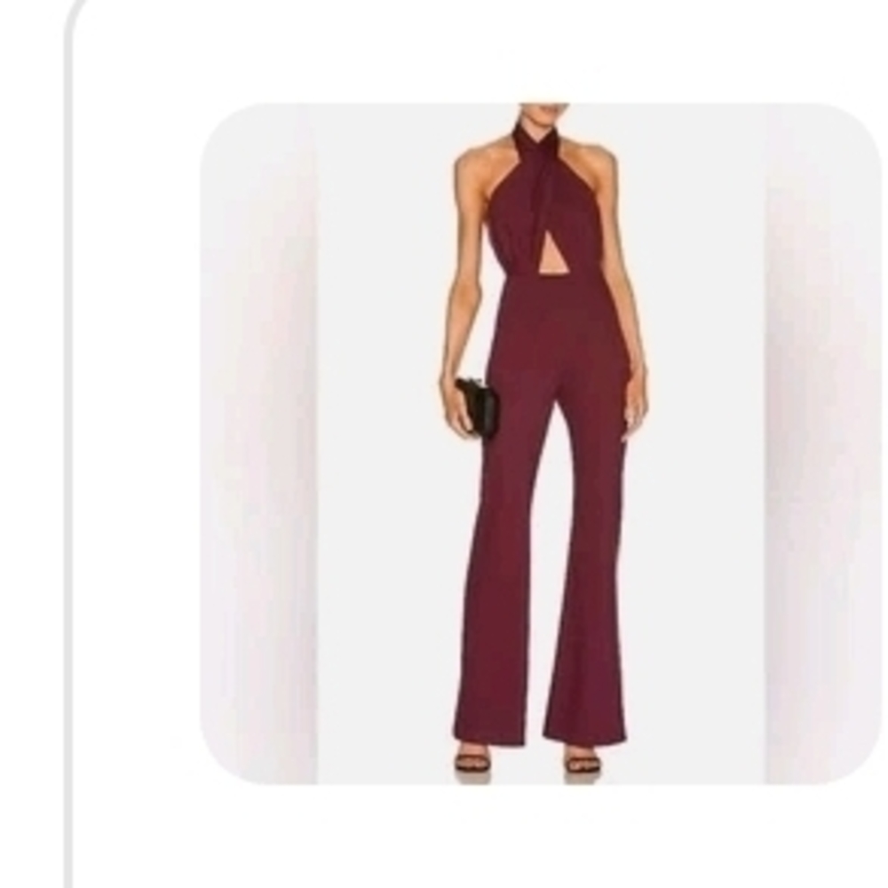 Amanda Uprichard Halter Jumpsuit